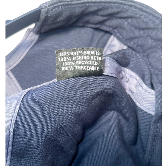 Patagonia Funfarer Snapback Hat Surf Wear fishing Navy NetPlus Recycled Cap - Picture 4 of 7